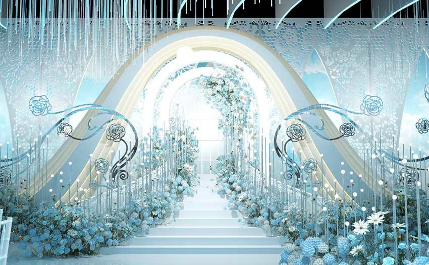 桐乡釡香烙馍村水晶厅效果展示